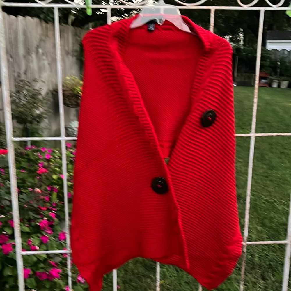 Noelle wrap sweater, preloved gently used, OS,100% acrylic